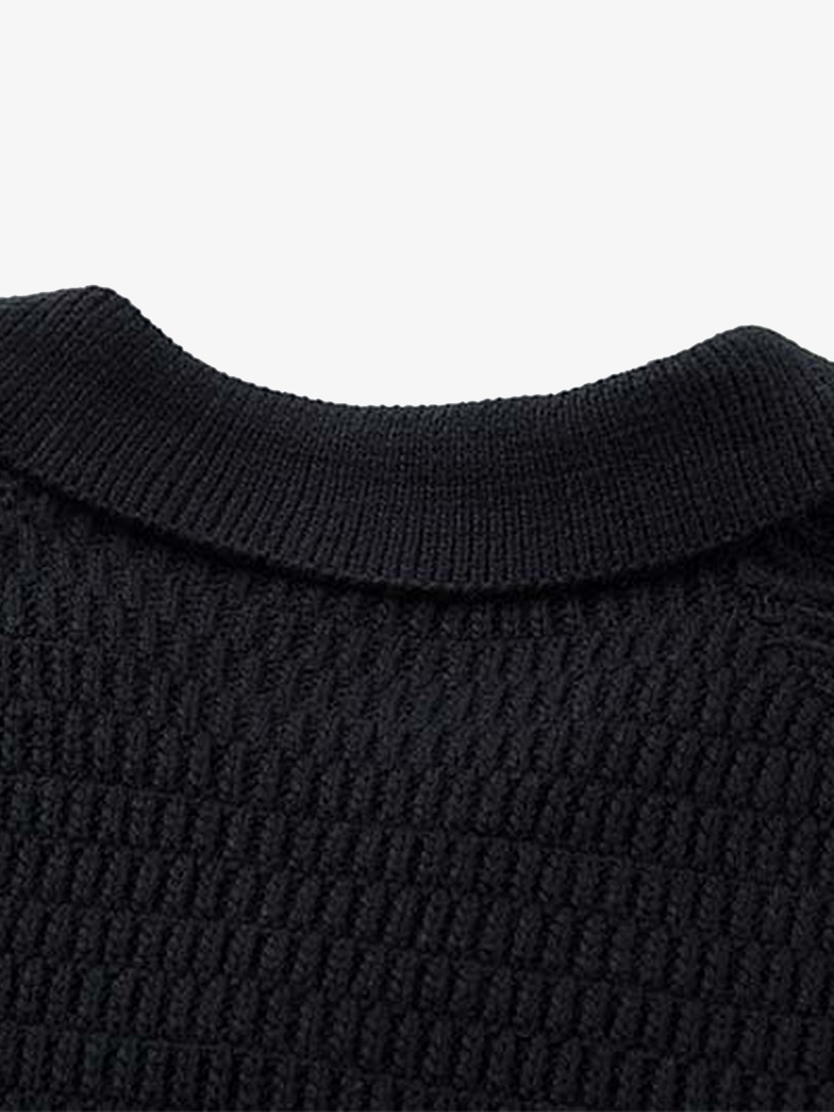 Striped Polo Sweater for Men - Stylish and Comfortable Knitwear 