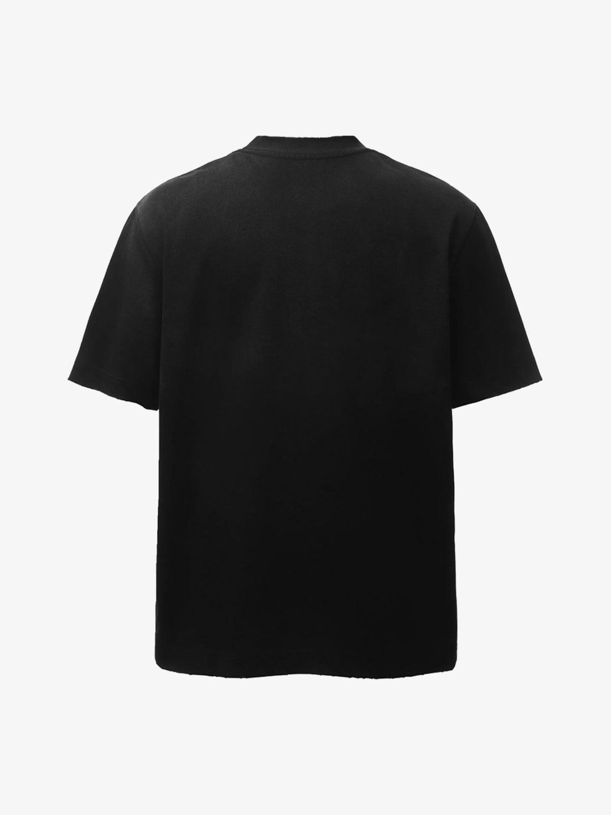 Distressed Appliqué Mud-Wash T-Shirt 