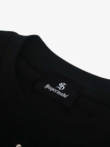 Studded Cross Waffle T-Shirt