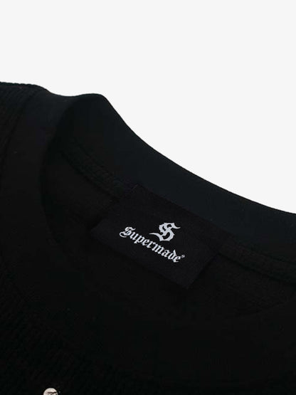 Studded Cross Waffle T-Shirt