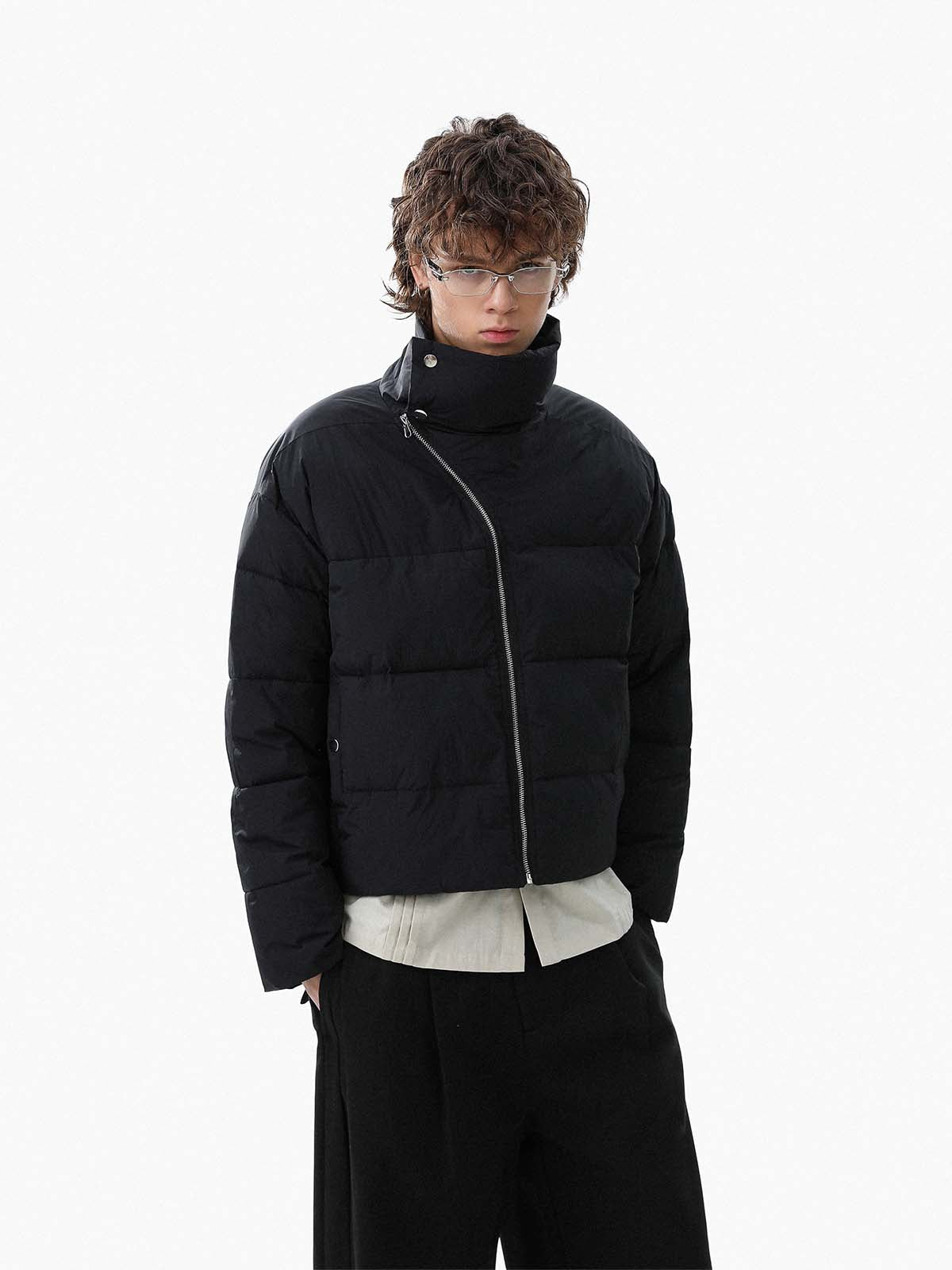 Stylish High-Collar Puffer Jacket for Winter Essentials 