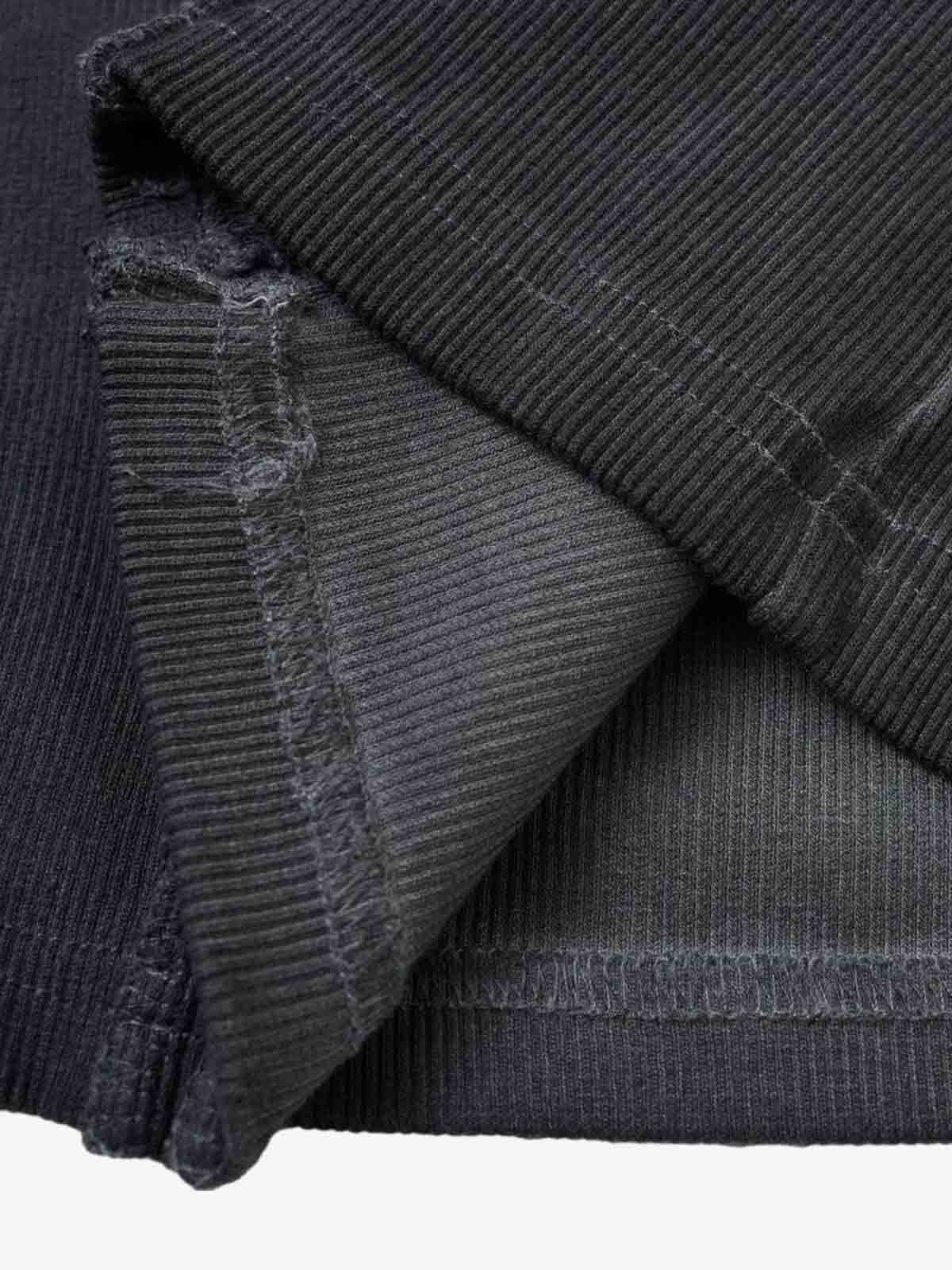 Exposed Seams Washed Knit Vest