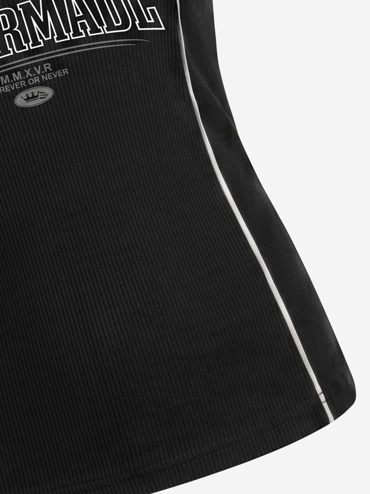 Gilet con logo numerico e blocchi di colore