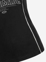 Gilet con logo numerico e blocchi di colore
