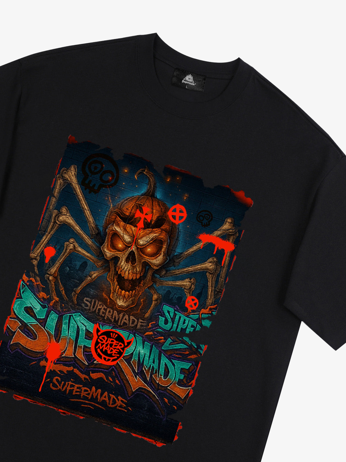 Bloody Dark Skull Spider T-shirt 