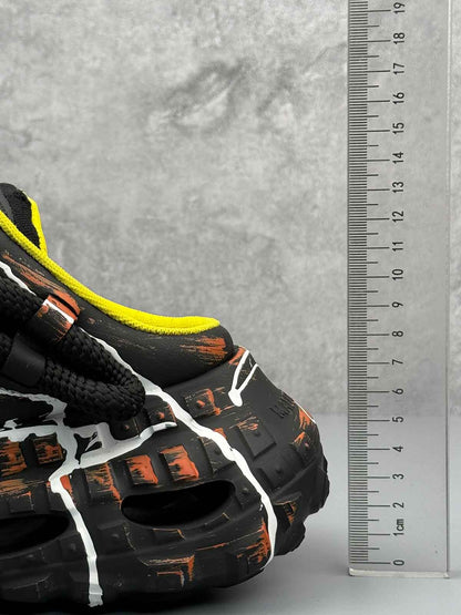 Mesh Overlay Chunky Sole Low-Top Sneakers