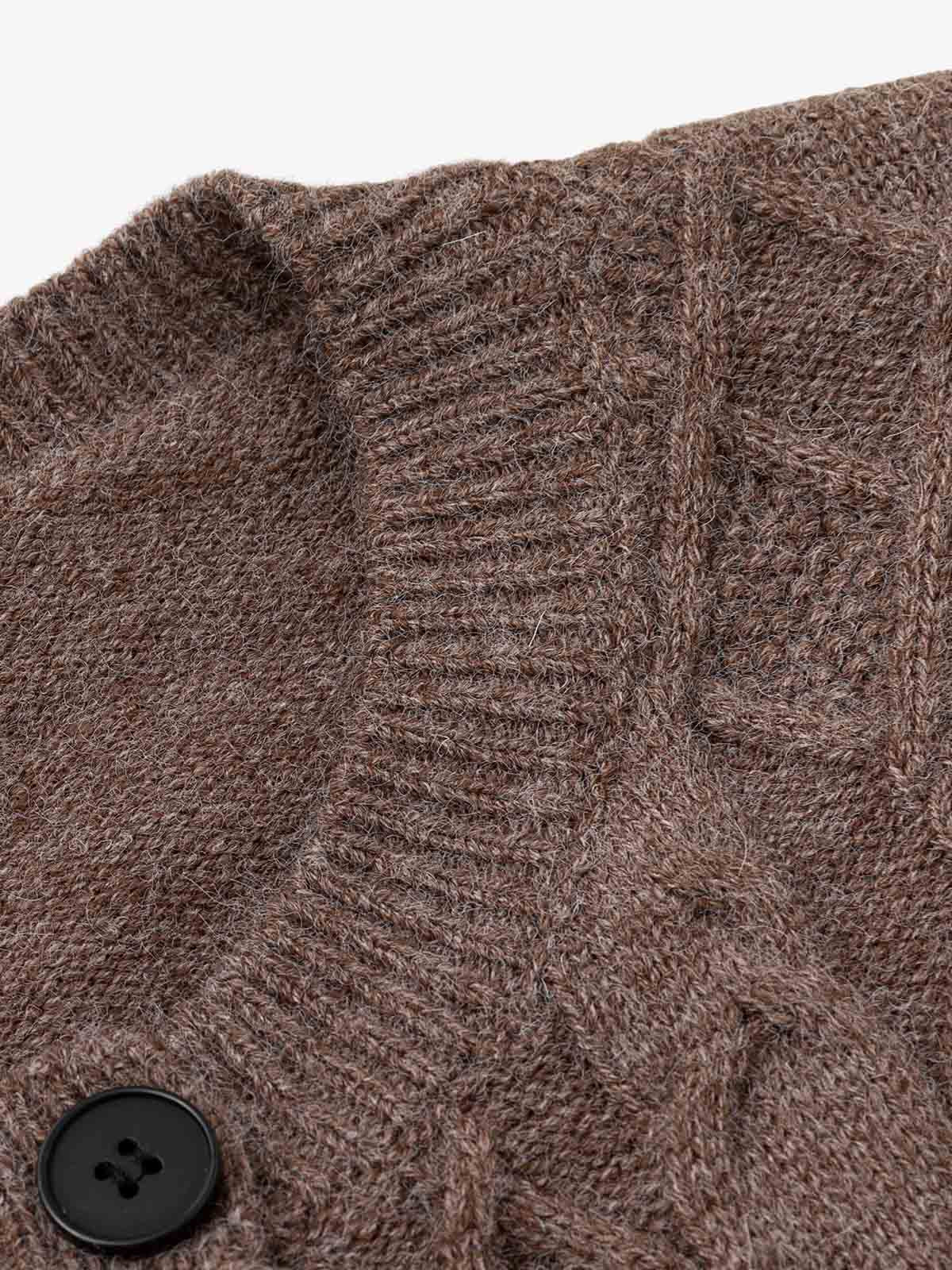 Color Block Jacquard Knit Sweater