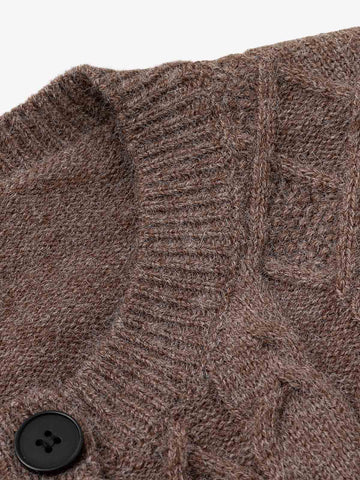 Color Block Jacquard Knit Sweater