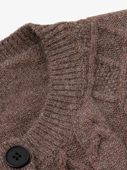 Color Block Jacquard Knit Sweater