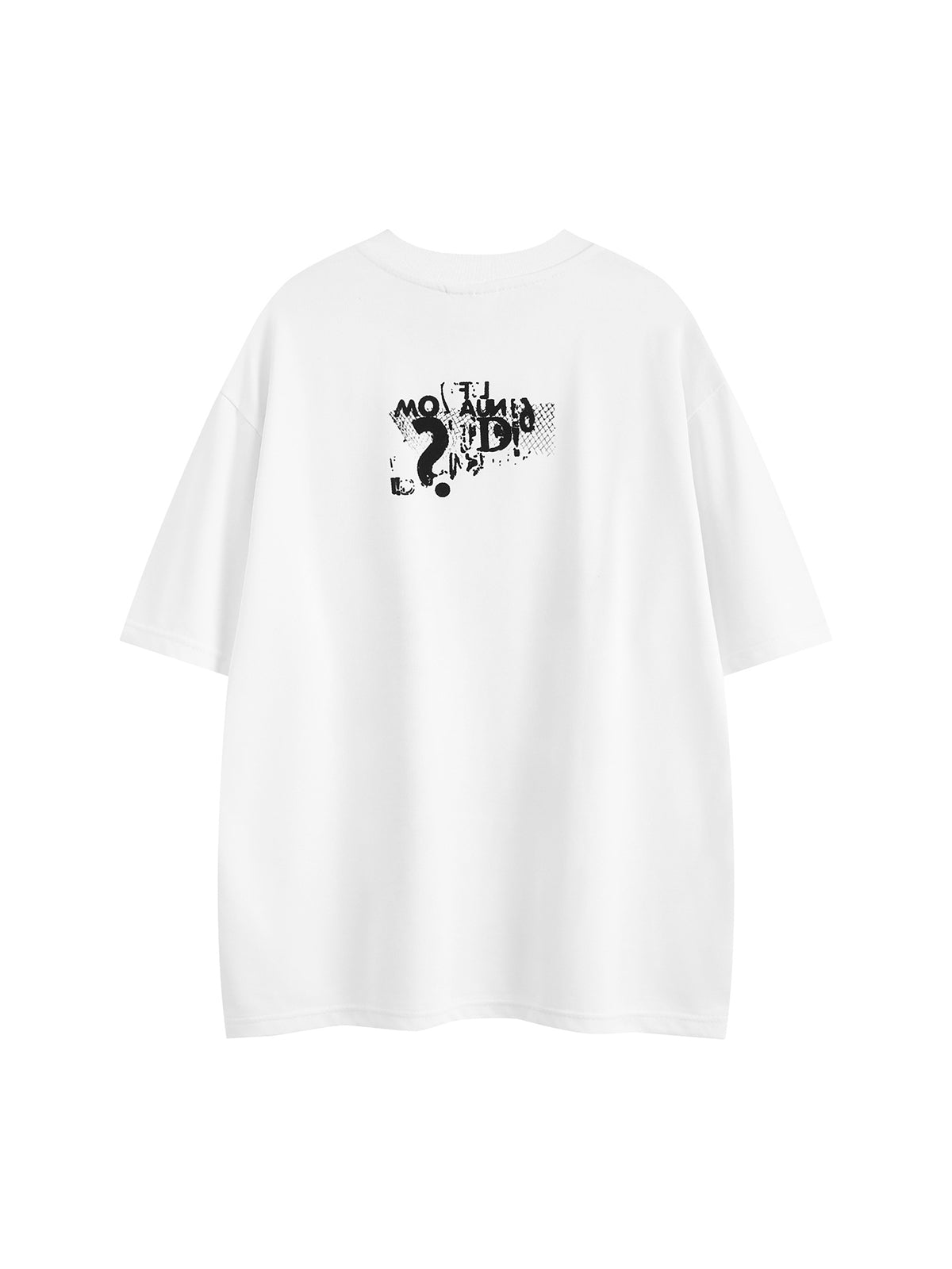 Retro Letter Print Rivet T-shirt