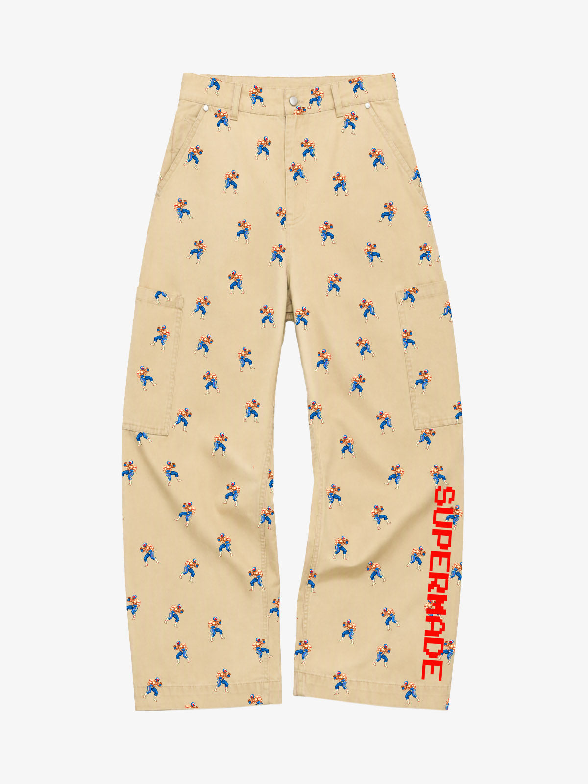 Gaming Character Graphic Straight-Leg Jeans