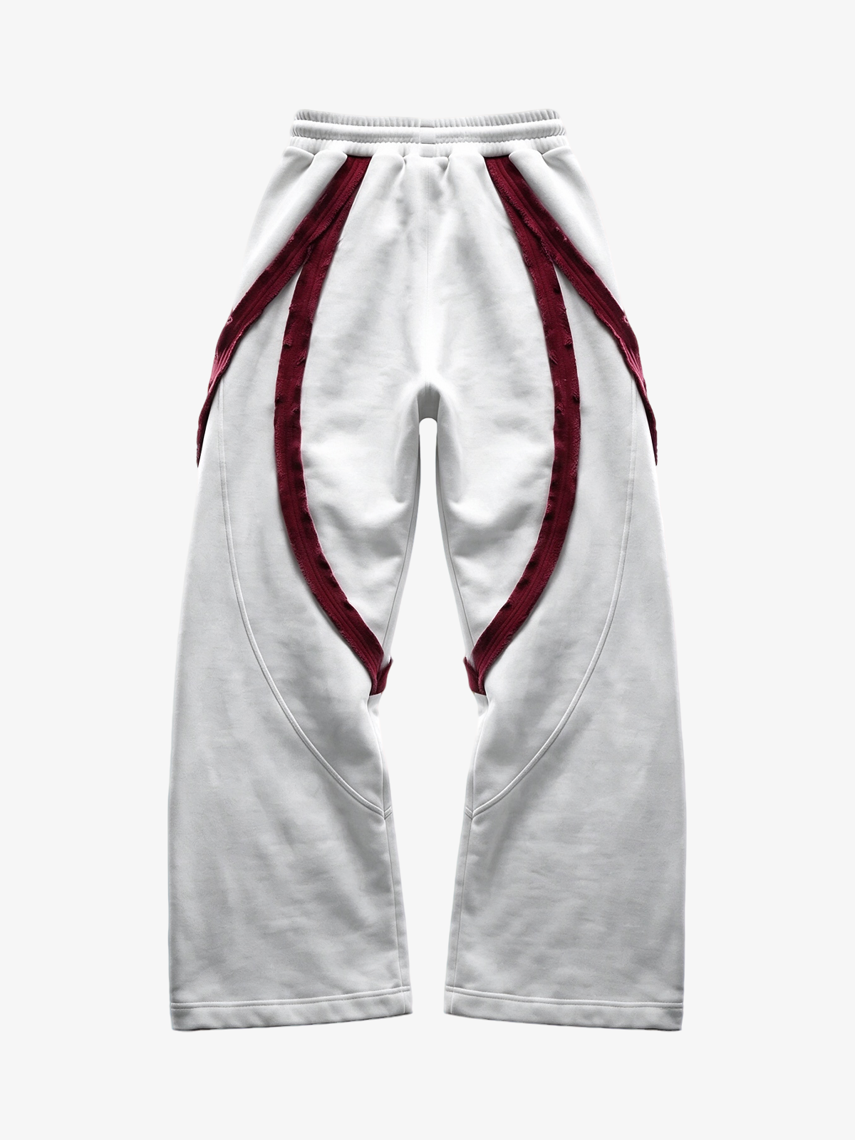 Pink Contrast Stripe Zip Hoodie & Curved-Leg Pants Set