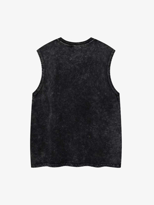 Acid Wash Sleeveless Tank Top