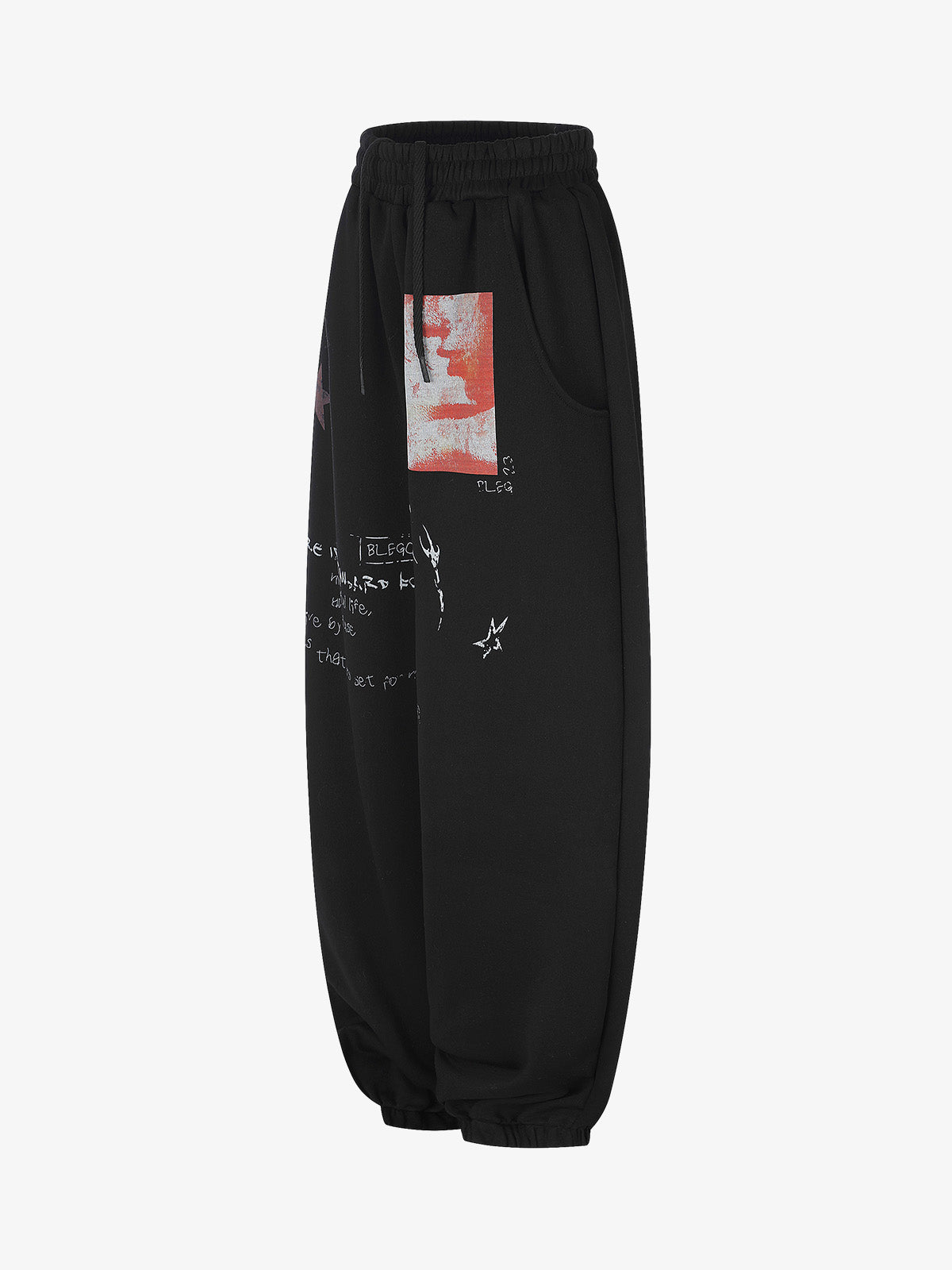 Floral Graffiti Graphic Sweatpants