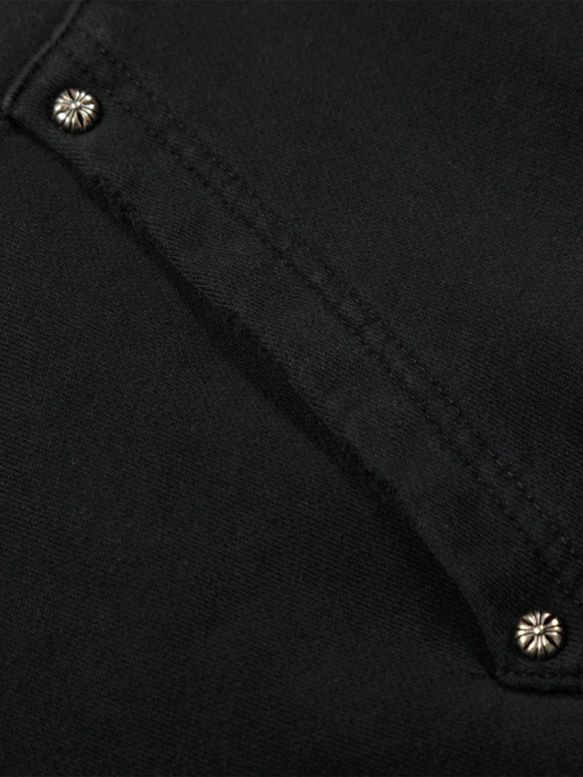 Distressed "23" Patch Zip Up Hoodie 