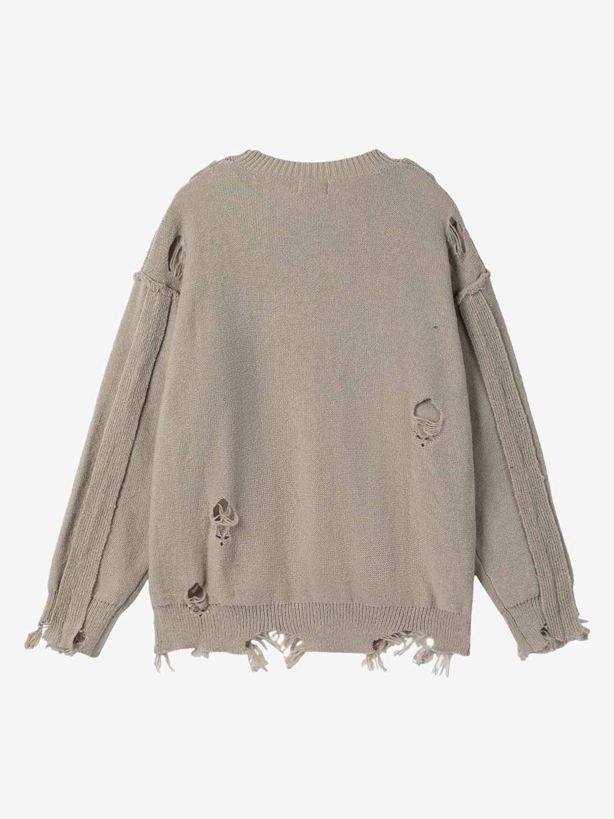Vintage Ripped Patchwork Shabby Sweater 