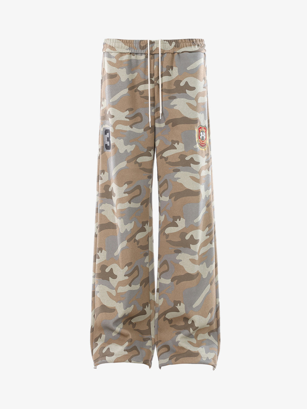 Camo Patch Embroidered Athletic Sweatpants