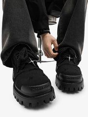 Four-Point Star Denim Chunky Casual Shoes