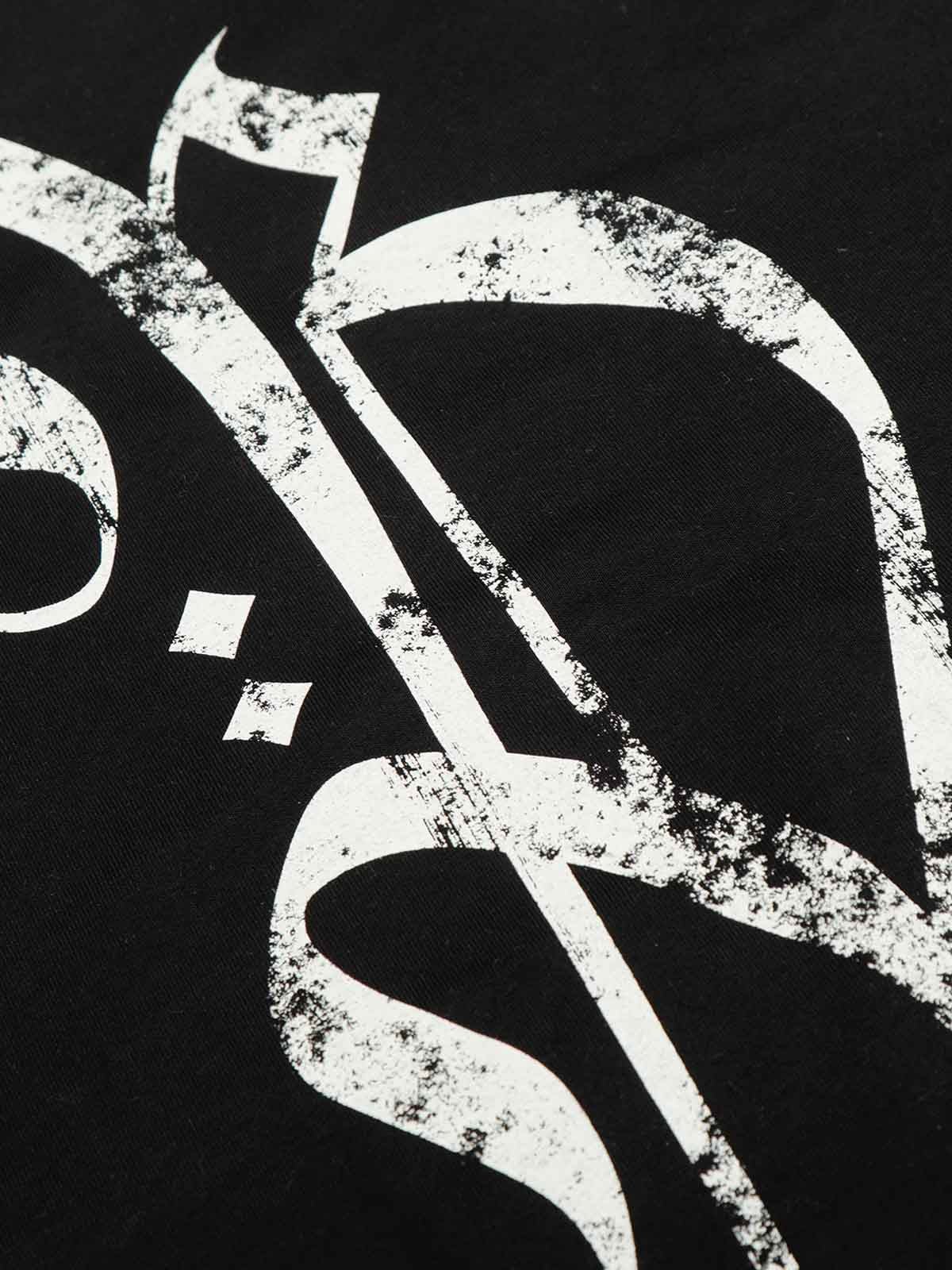 Cross Graphic Stripe Raglan Long Sleeve T-Shirt