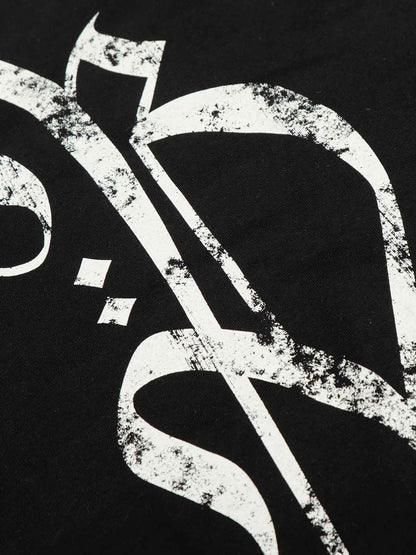 Cross Graphic Stripe Raglan Long Sleeve T-Shirt