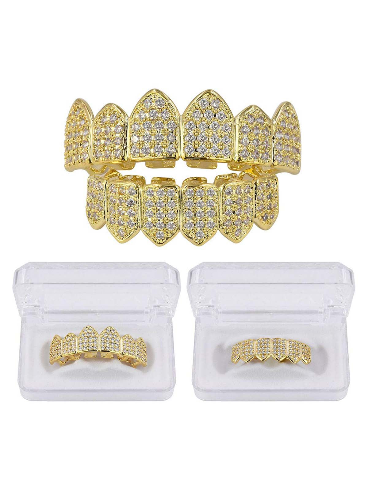 Vampire Teeth Zircon Braces 