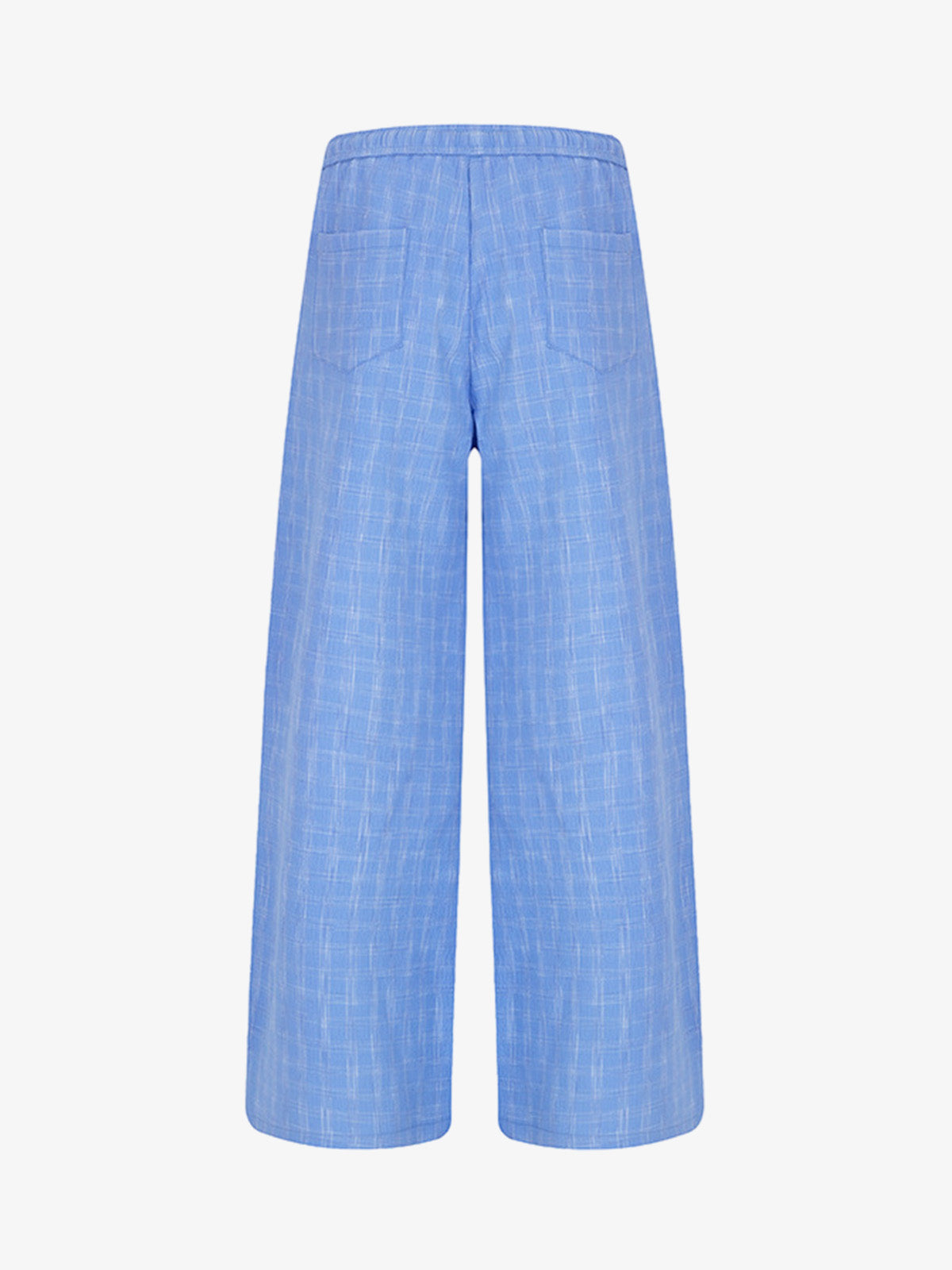 Pleated Plaid Drawstring Pants