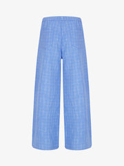 Pleated Plaid Drawstring Pants
