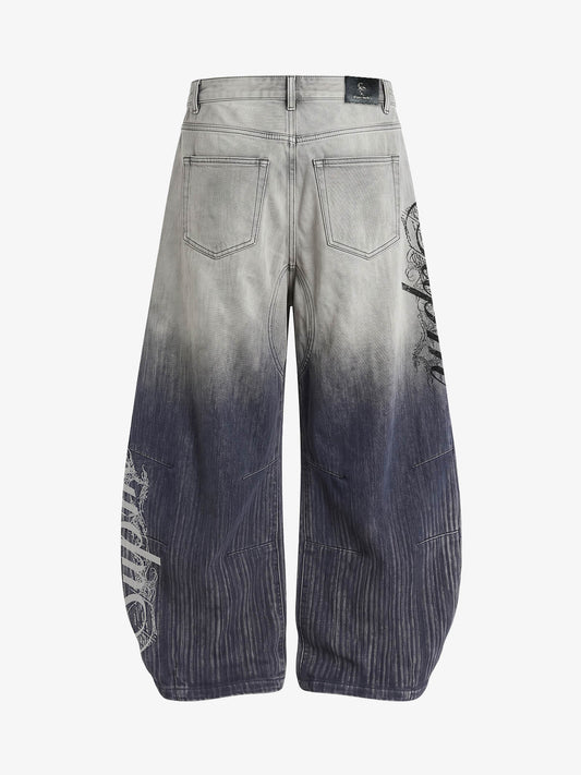 Jeans à lettres vintage