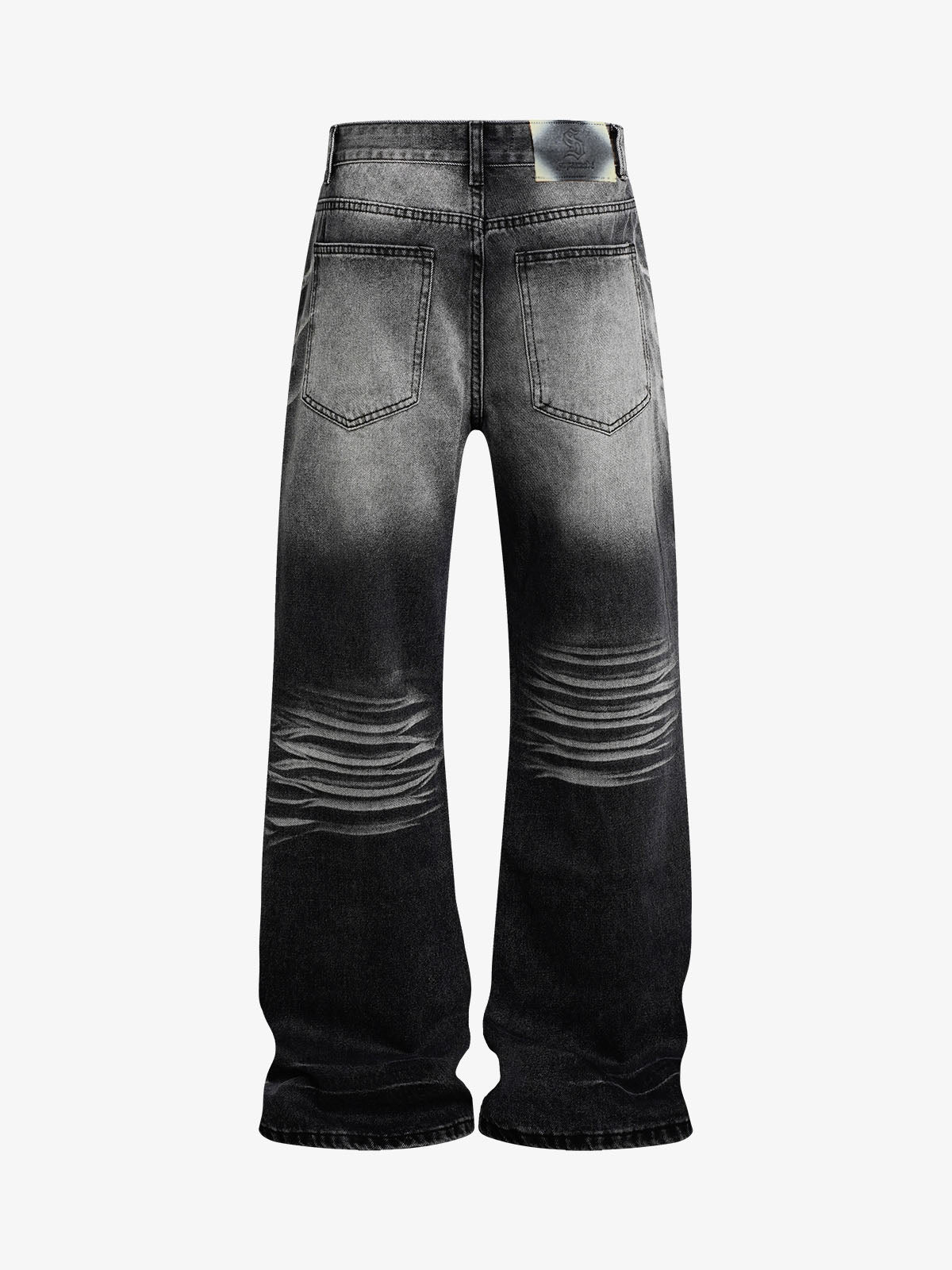 Jeans délavés et usés