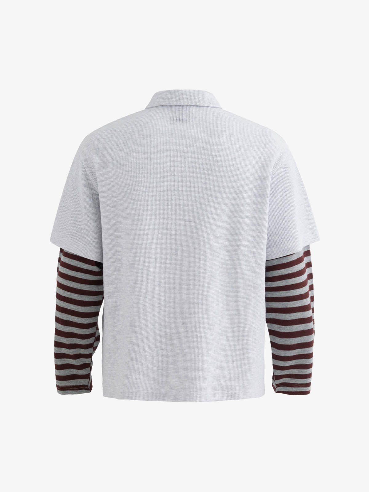 Stylish Black Polo Shirt with Striped Sleeves and Graphic Design 