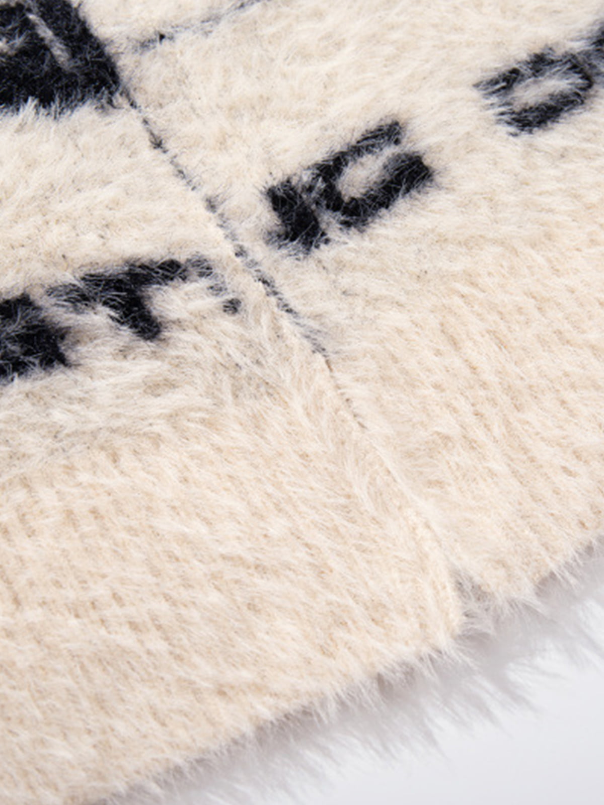 Street Subculture Angel Jacquard Cardigan Sweater 