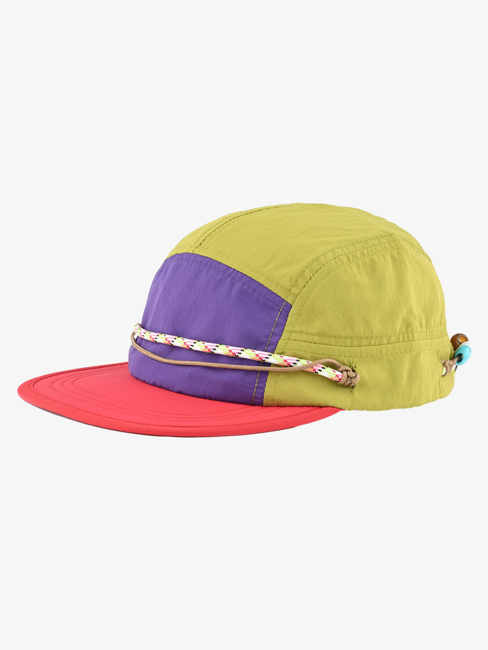 Beaded Color Block Cap