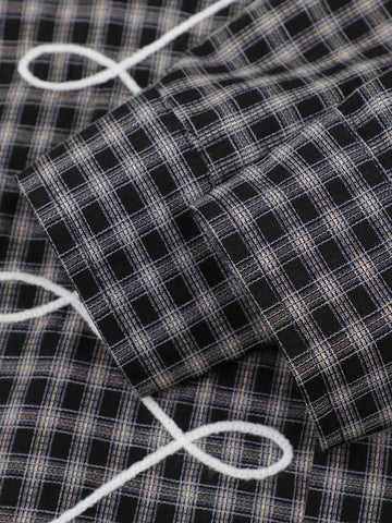 Street Retro Print Long-Sleeve Shirt