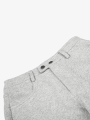 Double-Button Wide-Leg Sweatpants
