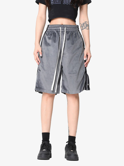 Pantalones cortos deportivos de gamuza