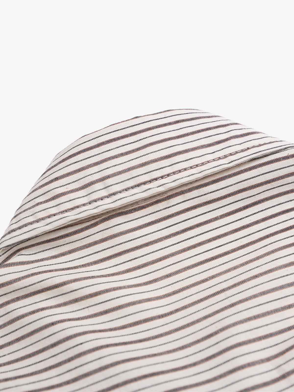 Striped Long Sleeve Shirt with Matching Scarf - Perfect for Casual and Semi-Formal Looks 