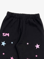 Star Foam Graphic Color Block Sweat Set