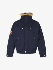 Studded Badge Embroidered Padded Coat