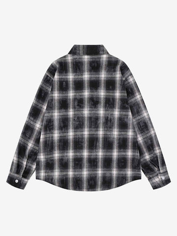 Plaid Dark Graphic Shirt