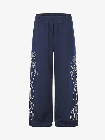 Cross Floral Graphic Sweatpants