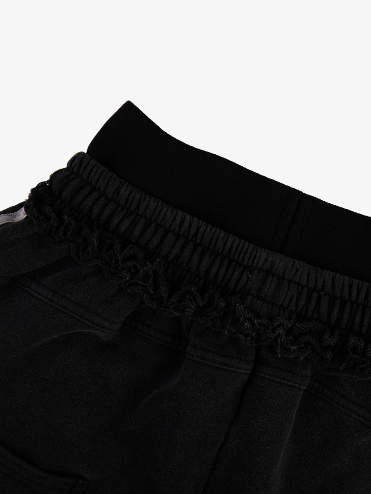 Rebel Studded Wide-Leg Layered Sweatpants 
