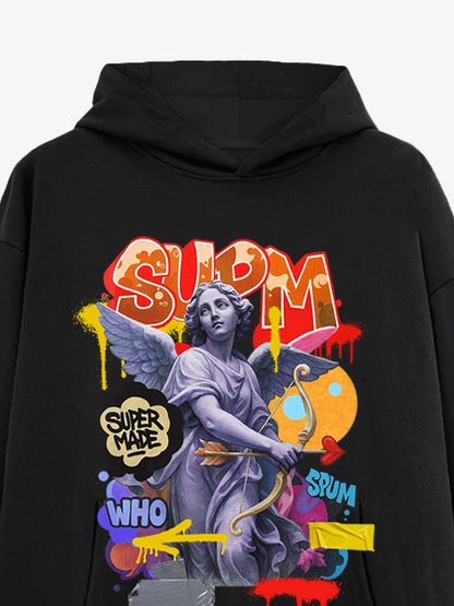 Supermade Cupid Statue Hooded Sweatshirt 