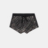 cotton retro hot girl casual sportswear striped plaid shorts