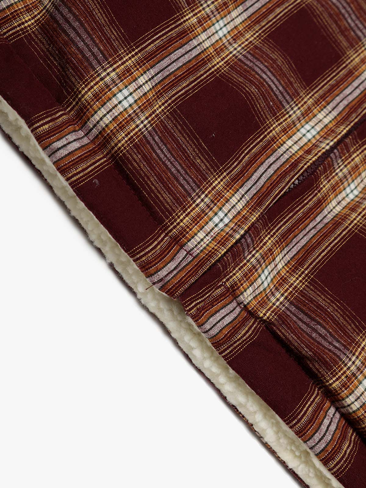 Plaid Vest with Sherpa Collar - Stylish and Warm for Everyday Wear 