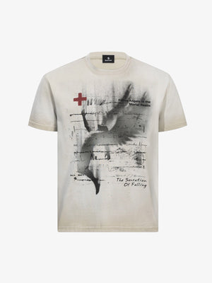 Angel Wings Graphic Tie-Dye Tee