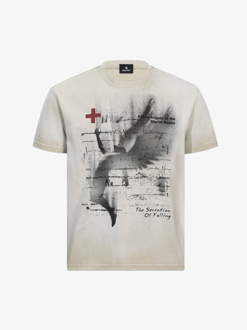 Angel Wings Graphic Tie-Dye Tee