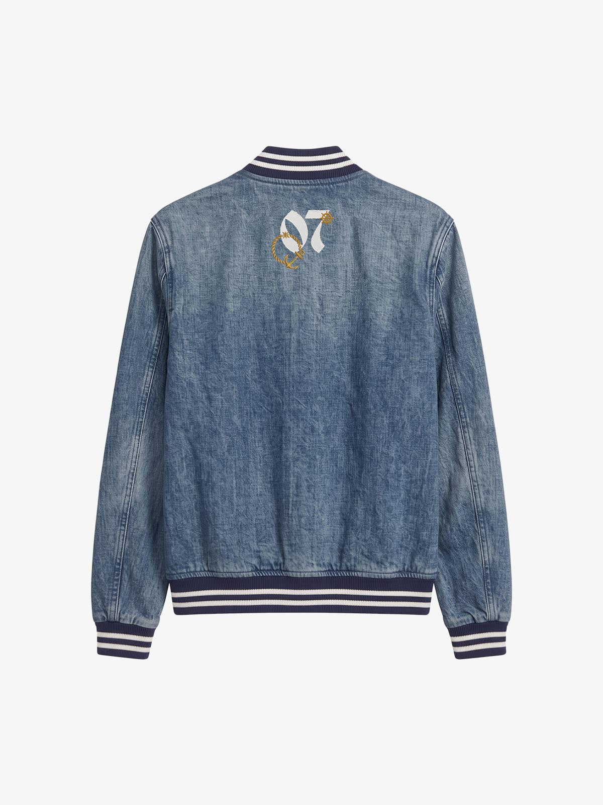 Anchor Club Star Graphic Washed Denim Jacket
