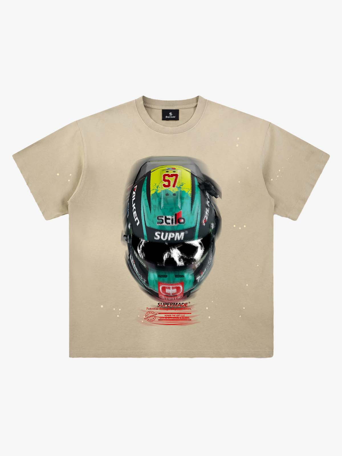 Racing Helmet Graphic T-Shirt 