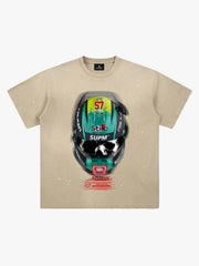 Racing Helmet Graphic T-Shirt 