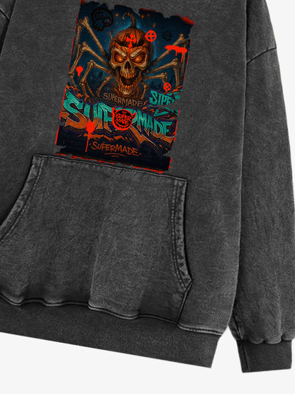 Bloody Dark Skull Spider Hoodie 